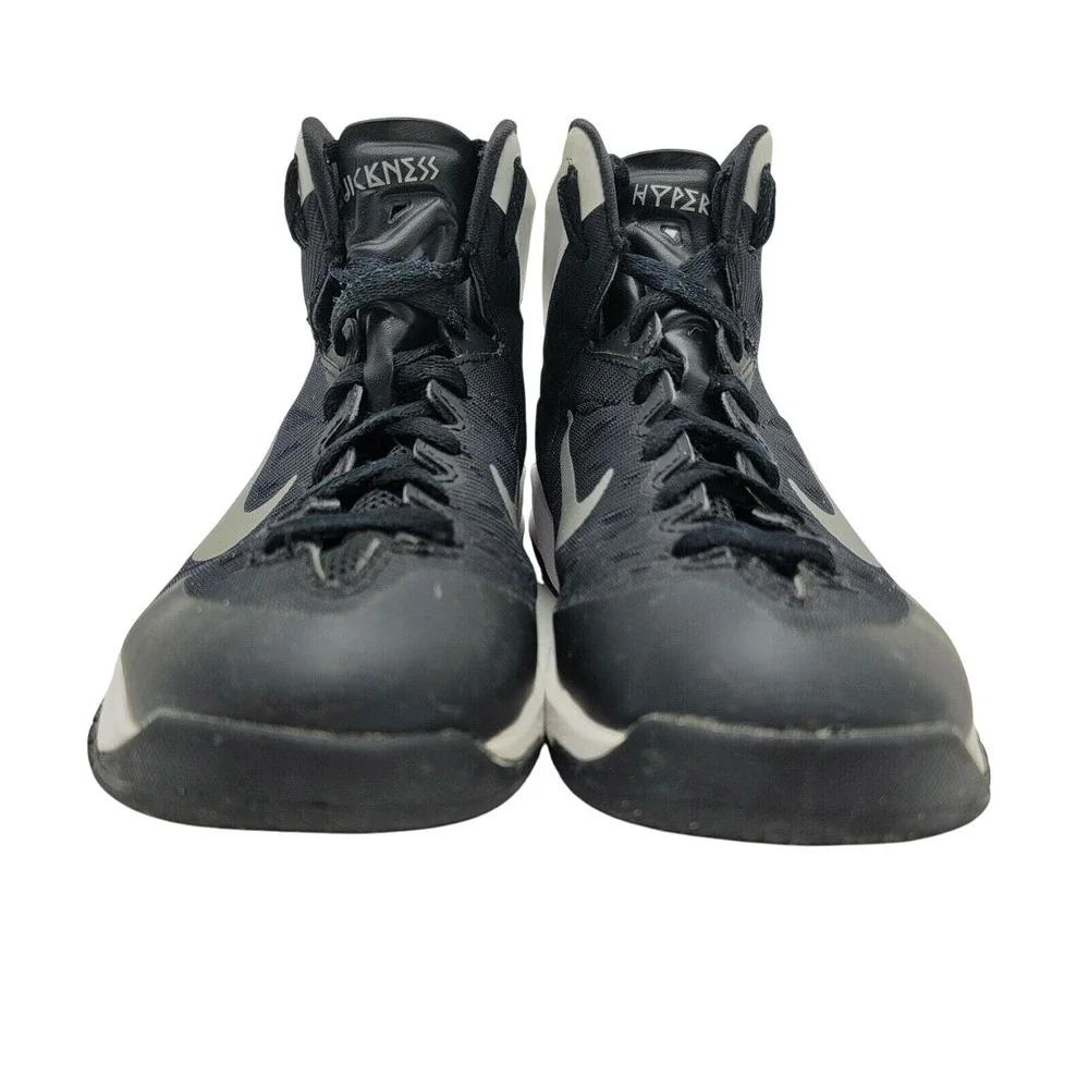 Nike HyperQuickness Basketball Shoes‎ 622759-001 Black/White Kids Size 5Y